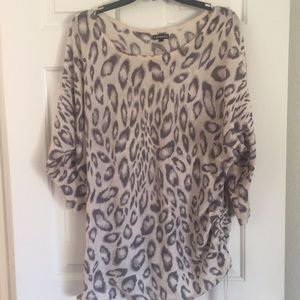 Express brand long leopard sweater